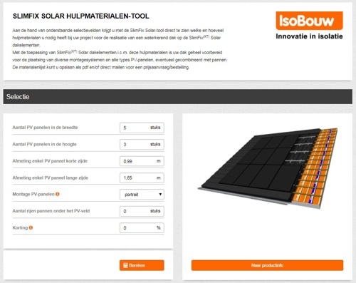 zonnepanelen indak rekentool