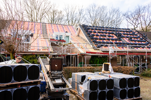 Renovatieproject waar SlimFix RenoTwin en Avi-nestkast zijn toegepast